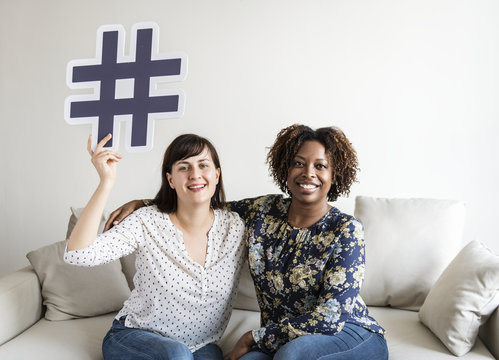 Peopl with social media concept