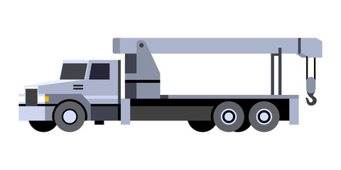 Crane boom truck vehicle icon
