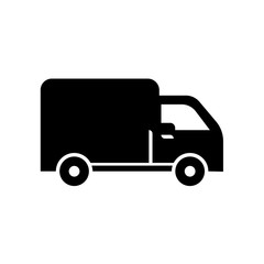 Delivery truck icon isolated on white background