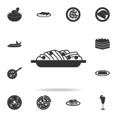 Spaghetti icon. Detailed set of italian foods illustrations. Premium quality graphic design icon. One of the collection icons for websites; web design; mobile app