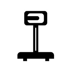 Logistics weight scale icon isolated on white background