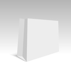 Blank of bag on grey background. Vector.