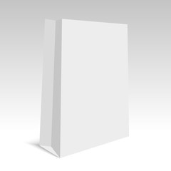 Blank of bag on grey background. Vector.