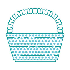 basket straw empty icon vector illustration design