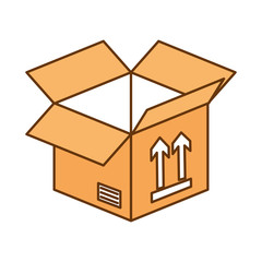 box carton isolated icon vector illustration design