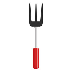 grill fork cutlery icon vector illustration design