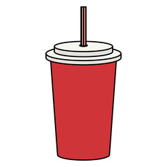 soda in plastic container icon vector illustration design