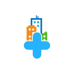 Medical Town Logo Icon Design