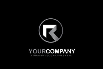 R Logo Letter Design Business Concept