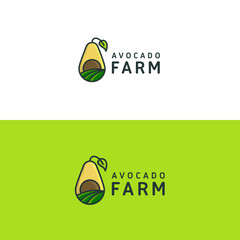 Avocado Farm logo template