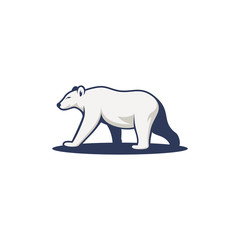 Bear White Illustration Design