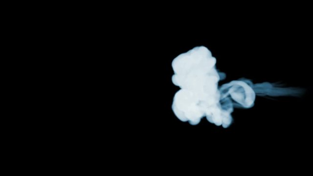 3d render of smoke streams in slow motion isolated on black background with backlit and ready for compositing for visual effects. For transparency use mode screen. V25