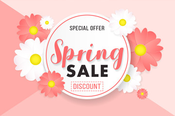 Promotion Background Poster Banner Spring Sale