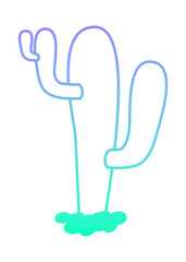 Obraz premium cactus nopal natural icon