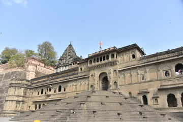 Fototapeta premium Ahilya Bai fort, Maheshwar, Madhya Pradesh, India