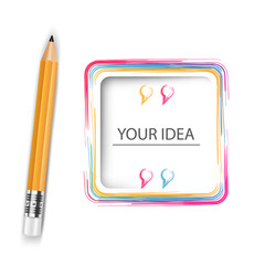 Pencil, education icon. Business infographic Vector eps 10