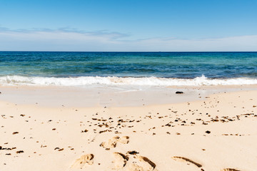 Beautiful beach, sea and blue sky