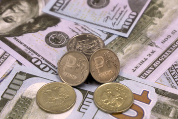 the growth of the dollar against the ruble .