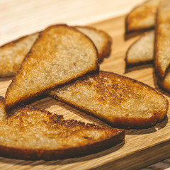 Toasts. Dried bread