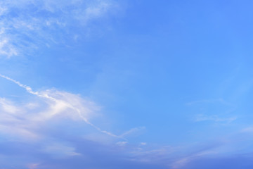 Naklejka na ściany i meble Beautiful white clouds and blue sky for background