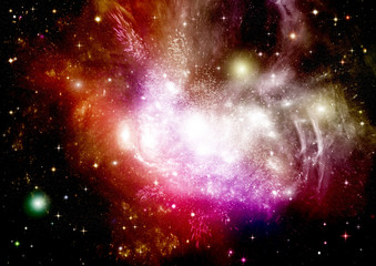 galaxy in a free space