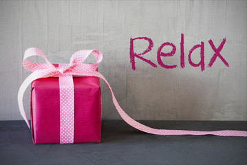 Pink Present, Text Relax