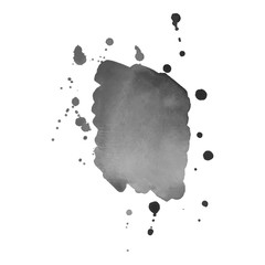 Abstract watercolor grayscale background. Vector illustration. Grunge texture for cards and flyers design.