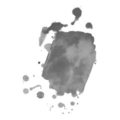 Abstract watercolor grayscale background. Vector illustration. Grunge texture for cards and flyers design.