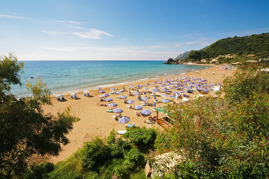 View of Beach of Kontogialos, Corfu, Greece