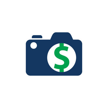 Camera Money Logo Icon Design