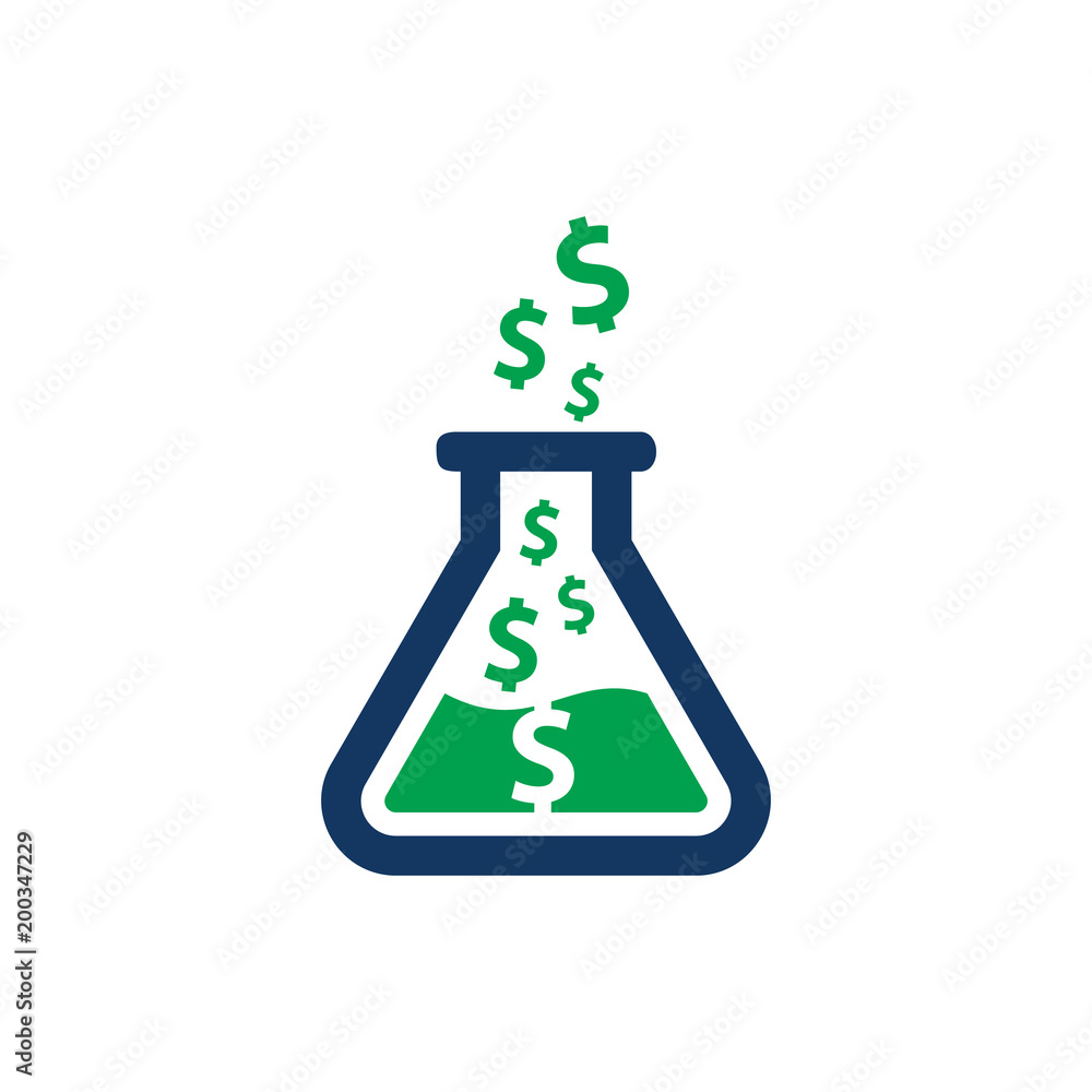 Wall mural Lab Money Logo Icon Design