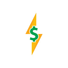 Energy Money Logo Icon Design