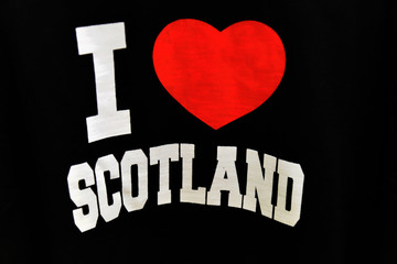 Tshirt Aufdruck, Edinburgh, Schottland, Großbritannien, Europa