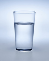 clear transparent glass with water
