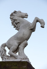 Close up of beautiful statue of a horse