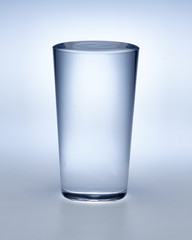 clear transparent glass with water