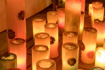 大きめのロウソクとあかり