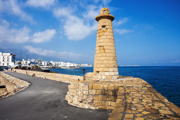 Old lighthouse in Kyrenia (Girne), North Cyprus