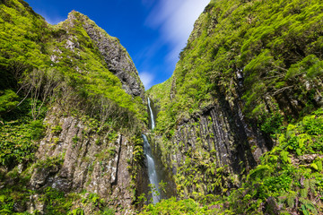 Waterfall at Flores Islands, Azores