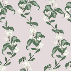 Abstract elegance pattern with floral background.
