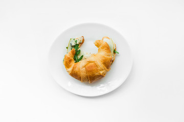 delicious croissant tart with filling