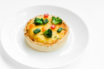delicious croissant tart with filling
