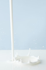 Pouring milk splash