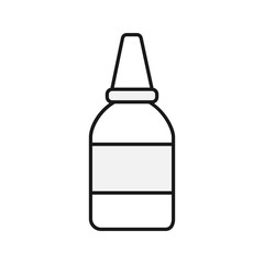Eye or nasal drops color icon