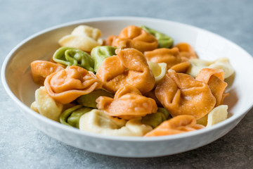 Tri Colored Tortellini Pasta / Multicolor or Colorful