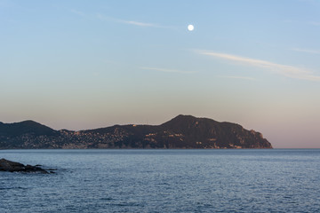 Fototapeta na wymiar Tramonto sul mare