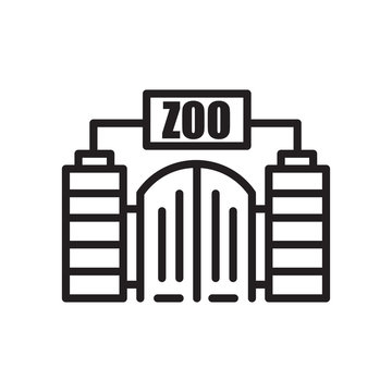 Zoo Icon Isolated On White Background
