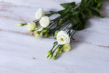 eustoma on the table