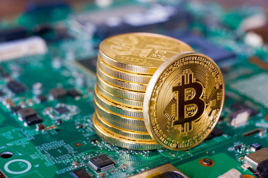 Bitcoins on motherboard