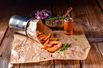 rosemary Potato wedges from the oven